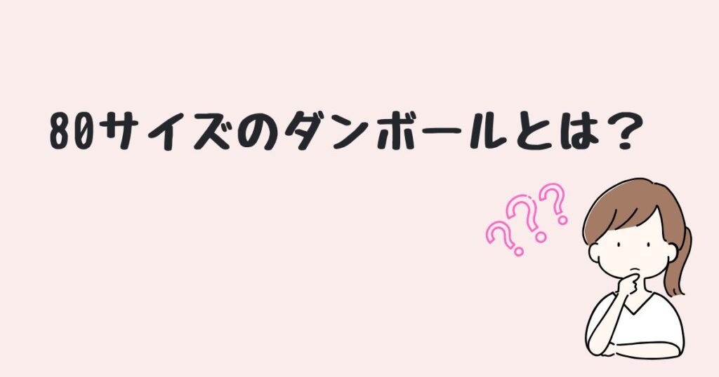80サイズ　ダンボール　どこで売ってる